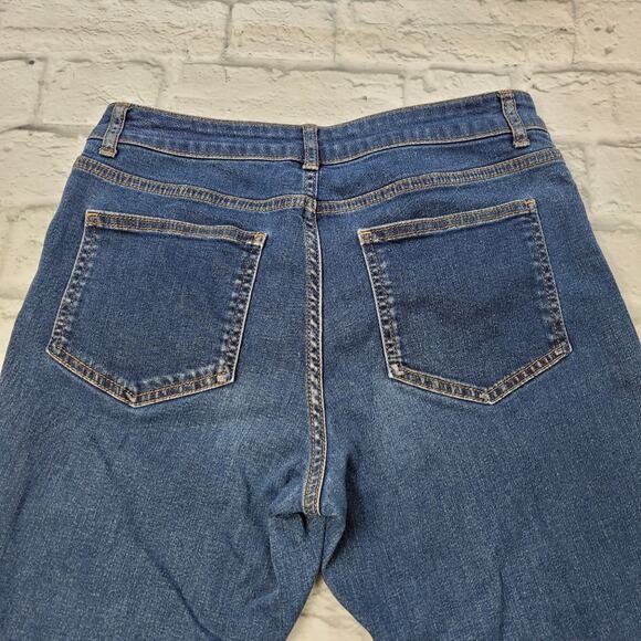 Boden British Women's Jeans The Trafalgar Straight Leg Dark Wash size 8L Long - Picture 6 of 13